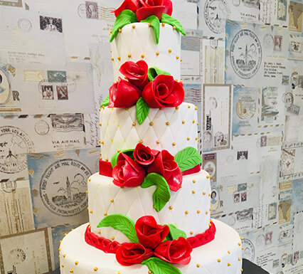 Summer Love Classic Wedding Cake – Tiffany's Bakery