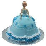 Blue Baby Doll Cake 1